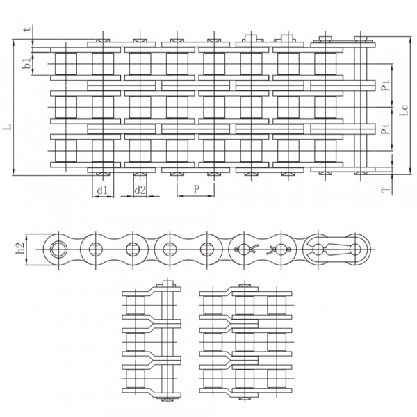 Цепь приводная роликовая однорядная PHC 80-1X5MTR SKF
